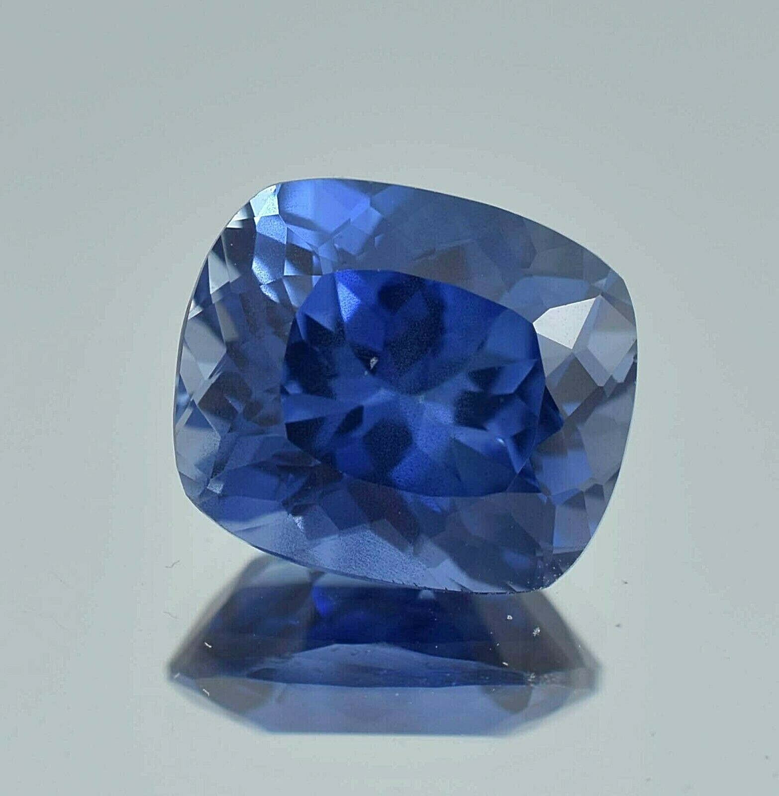 AAA 12×10 MM Natural Ceylon Royal Blue Sapphire Cushion Cut Loose Gemstone