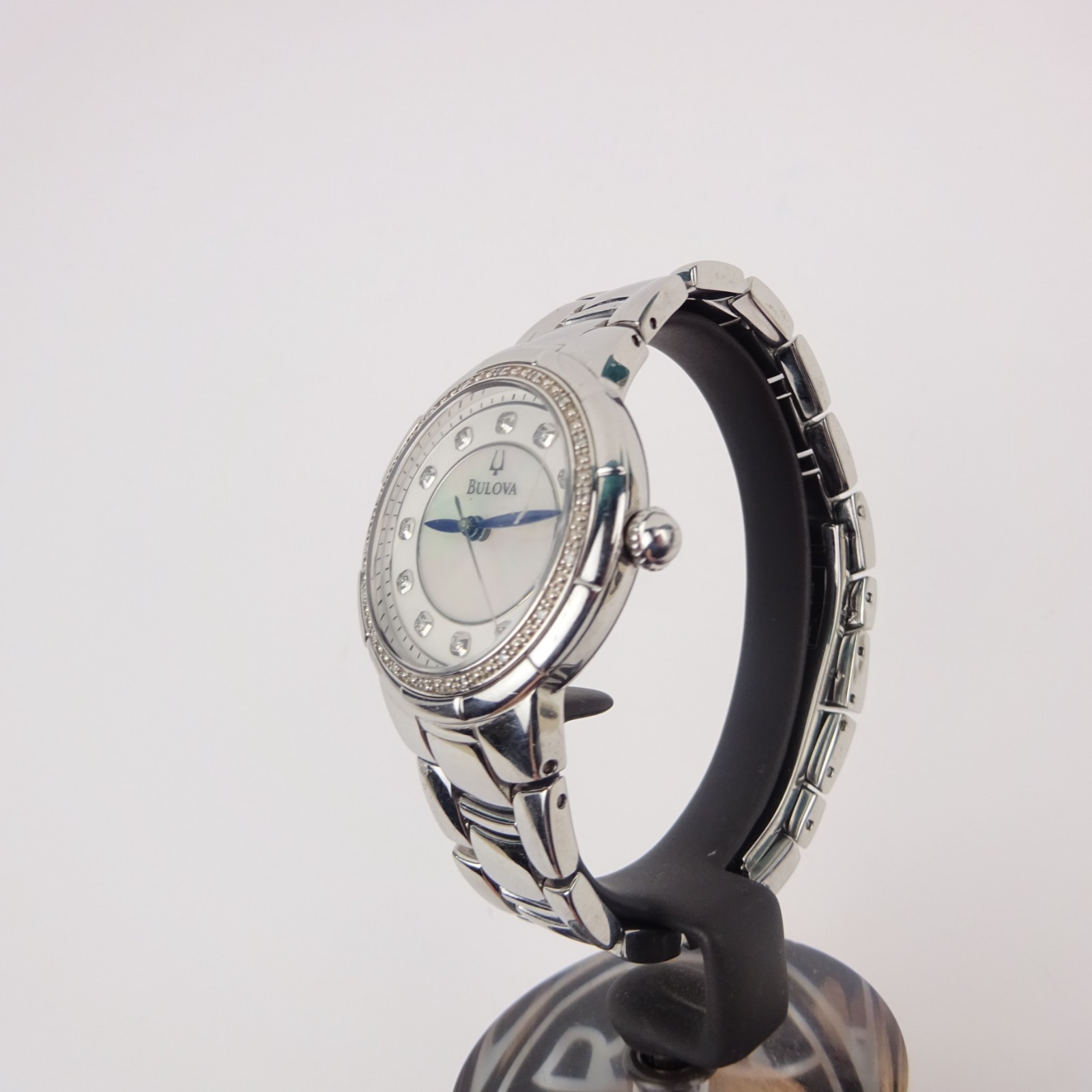 Bulova 96R174 Rosedale Watch Women’s Diamond Mother of Pearl Dial Ladies
