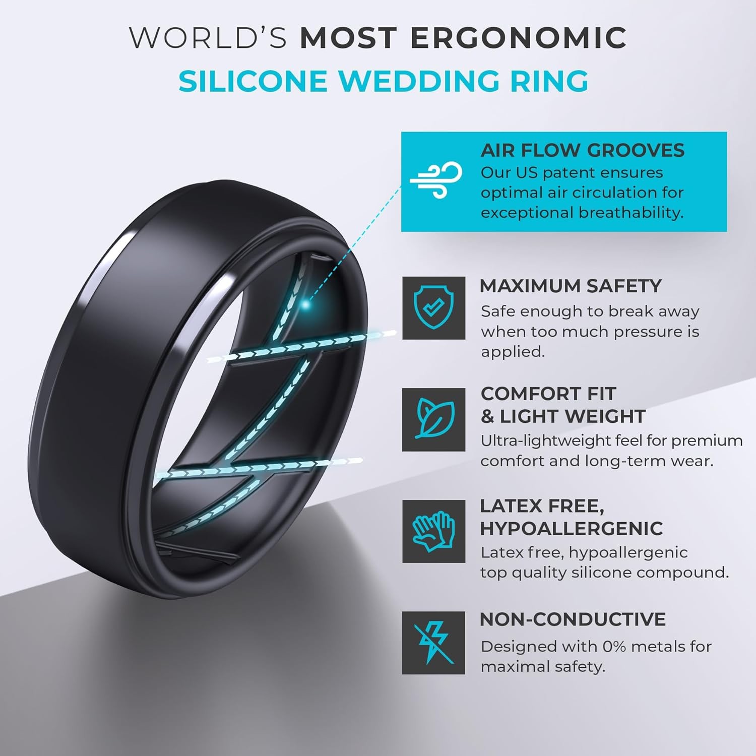 9.5 – 10 (19.80mm), Pack J: Charcoal Black, Olive Green, Grey Camo, Metallic…