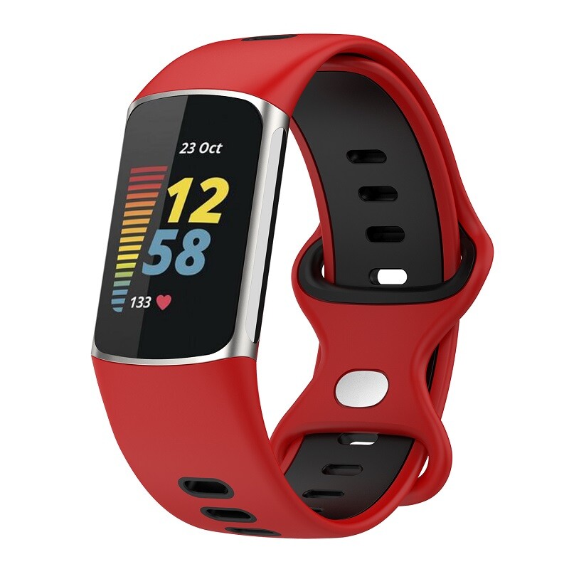 For Fitbit Charge 6 Replacement Strap Sports Silicone Wristband Watch Band