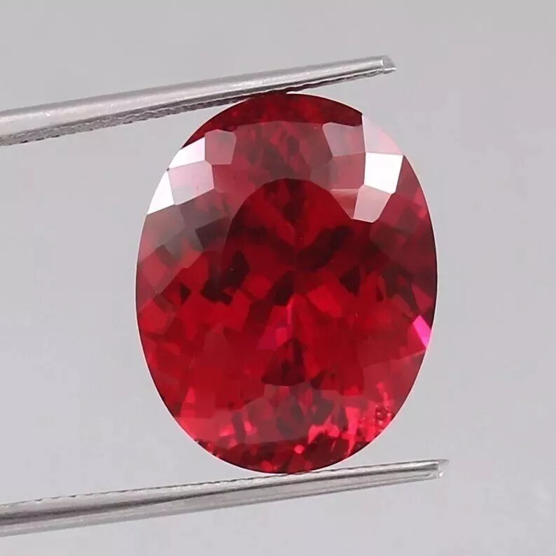 Blood Red 8.19 Ct Mozambique Unheated Flawless Grade Ruby Oval Gemstone Cut AAA