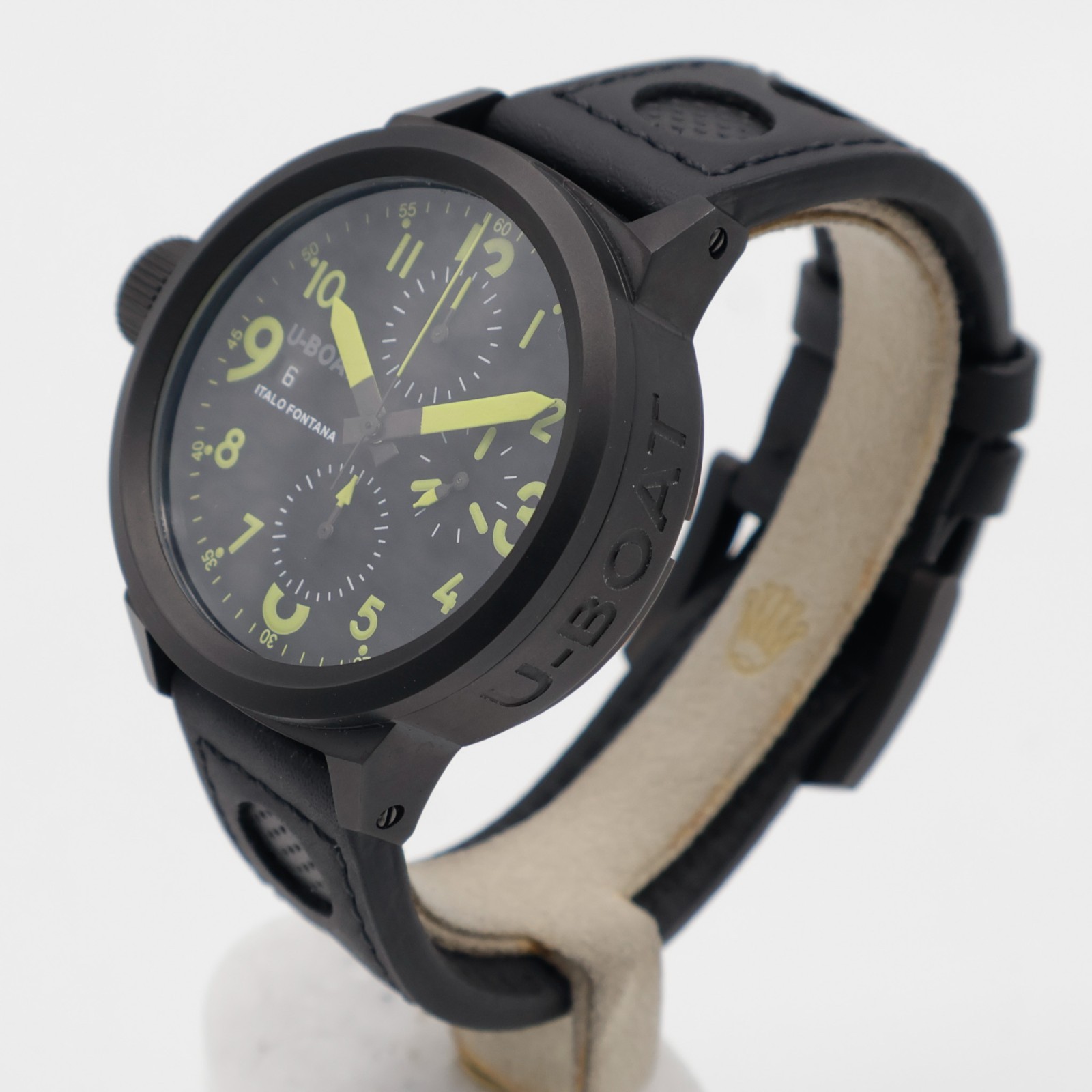 U-Boat Flightdeck Italo Fontana 43mm PVD Steel U-7750/43 Leather Automatic