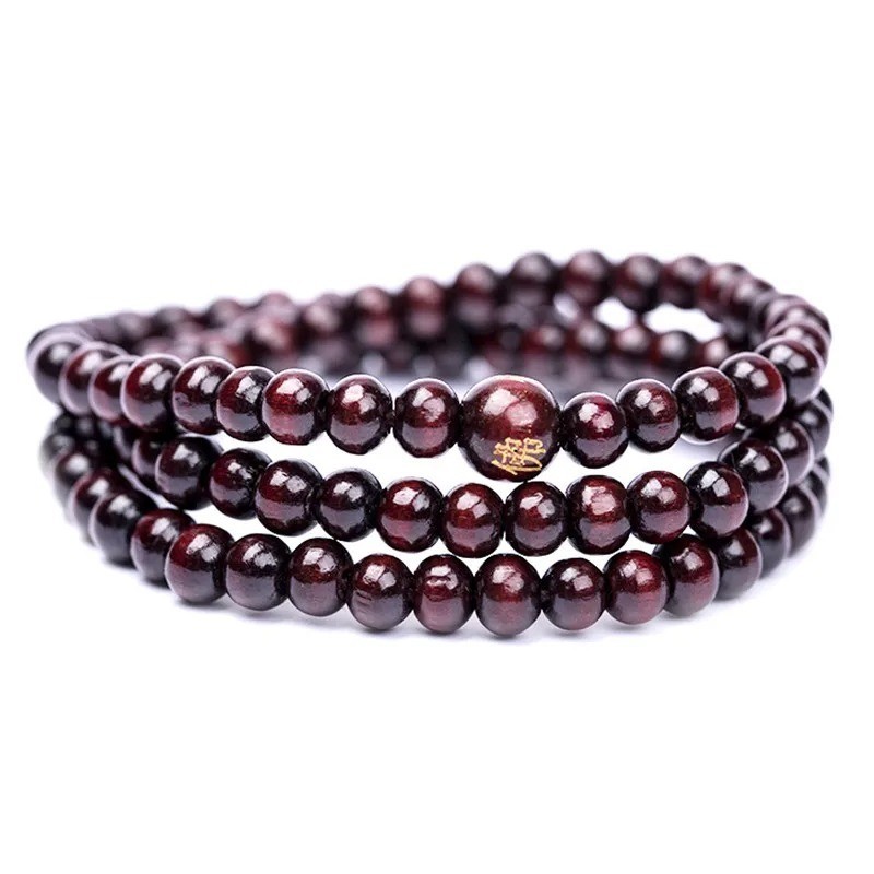 108 Wooden Mala Beads Prayer Necklace Healing Meditation Yoga Tassel Unisex-Wood