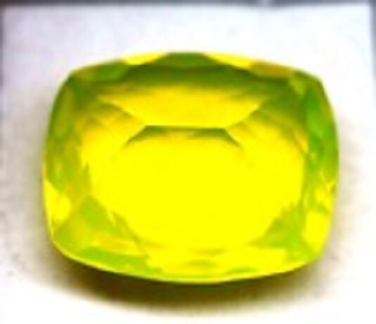 Cushion Cut Untreated Gemstone Certified 69.41 Ct Natural Neon Yellow Fire Opal