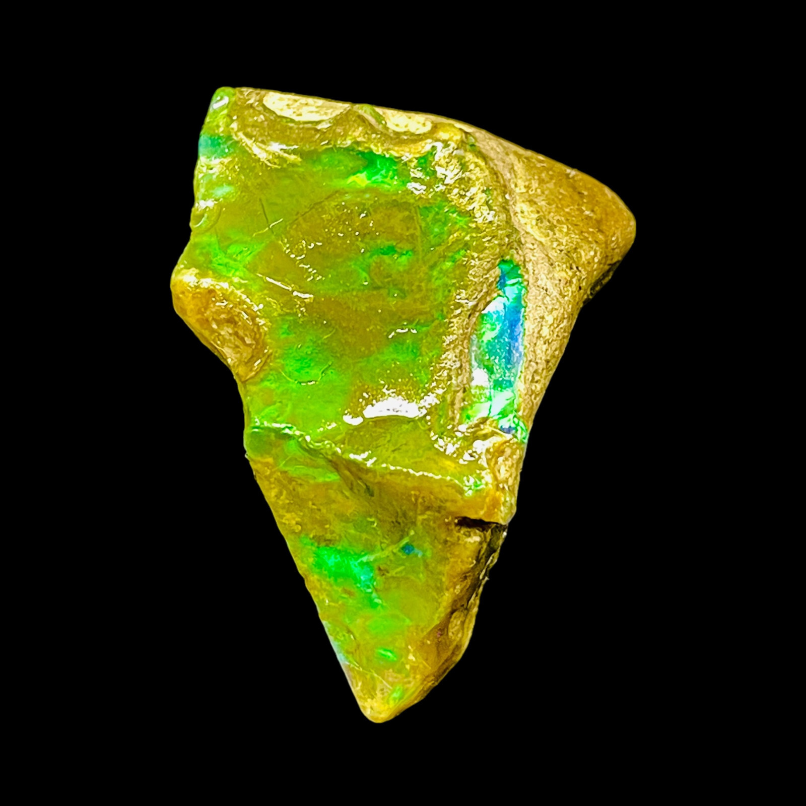 46.35 Cts Natural Ethiopian Opal Rough 32x21mm Huge Untreated Loose Gemstone
