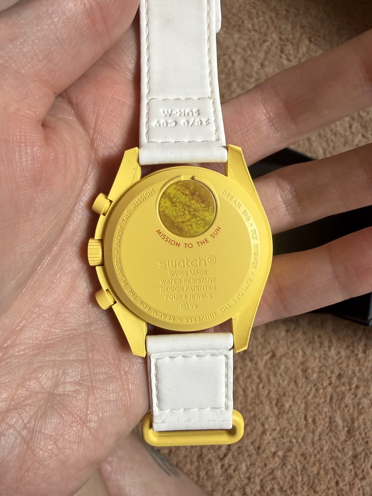 OMEGA x Swatch MoonSwatch Mission to the Sun Chronograph Quartz Box & Manual