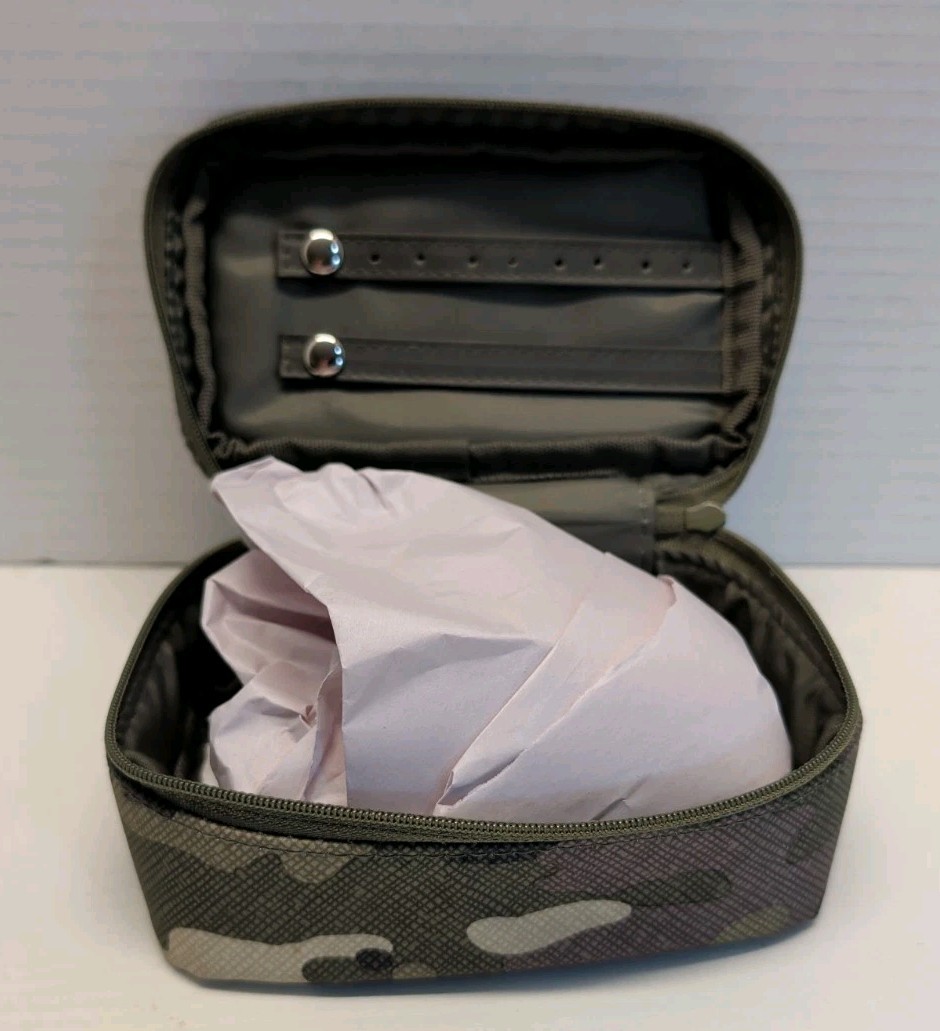 Thirty One Jewelry Case Organizer In Camouflage Green NWOT