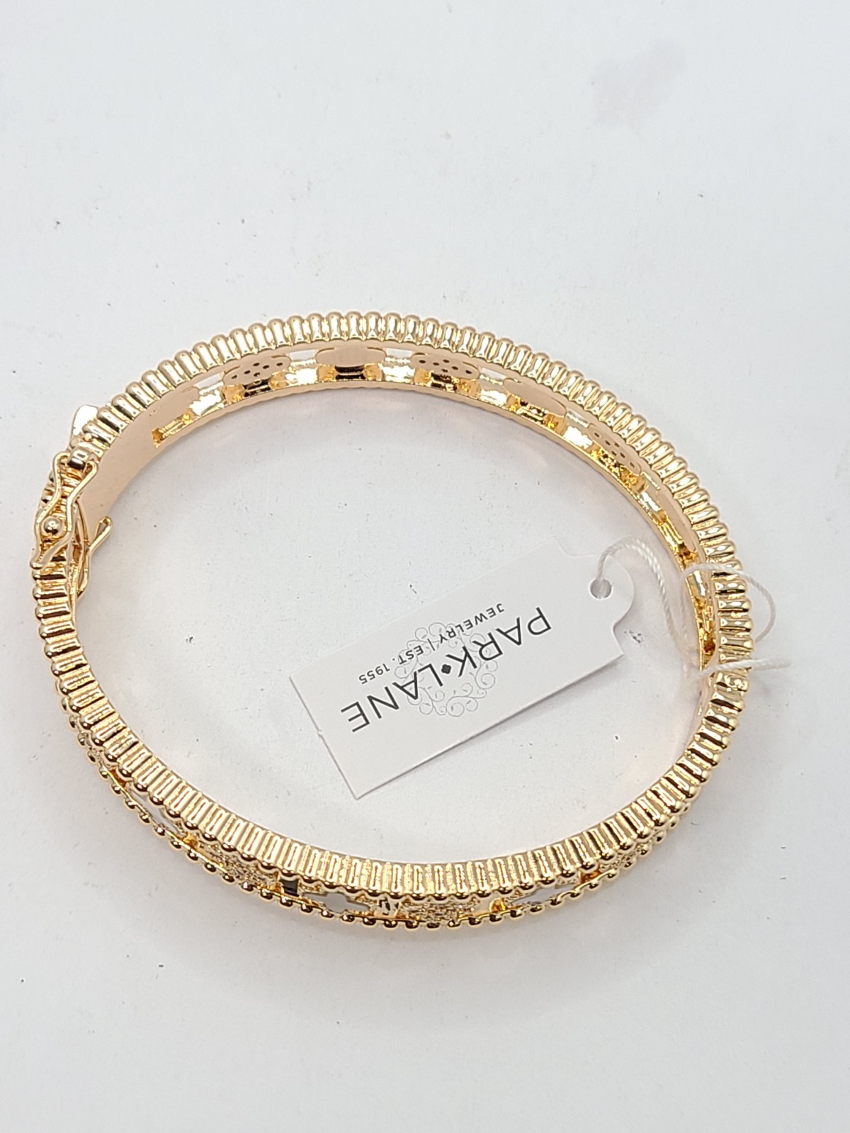 Park Lane ‘Chateau’ Motif Clover Bracelet Gold