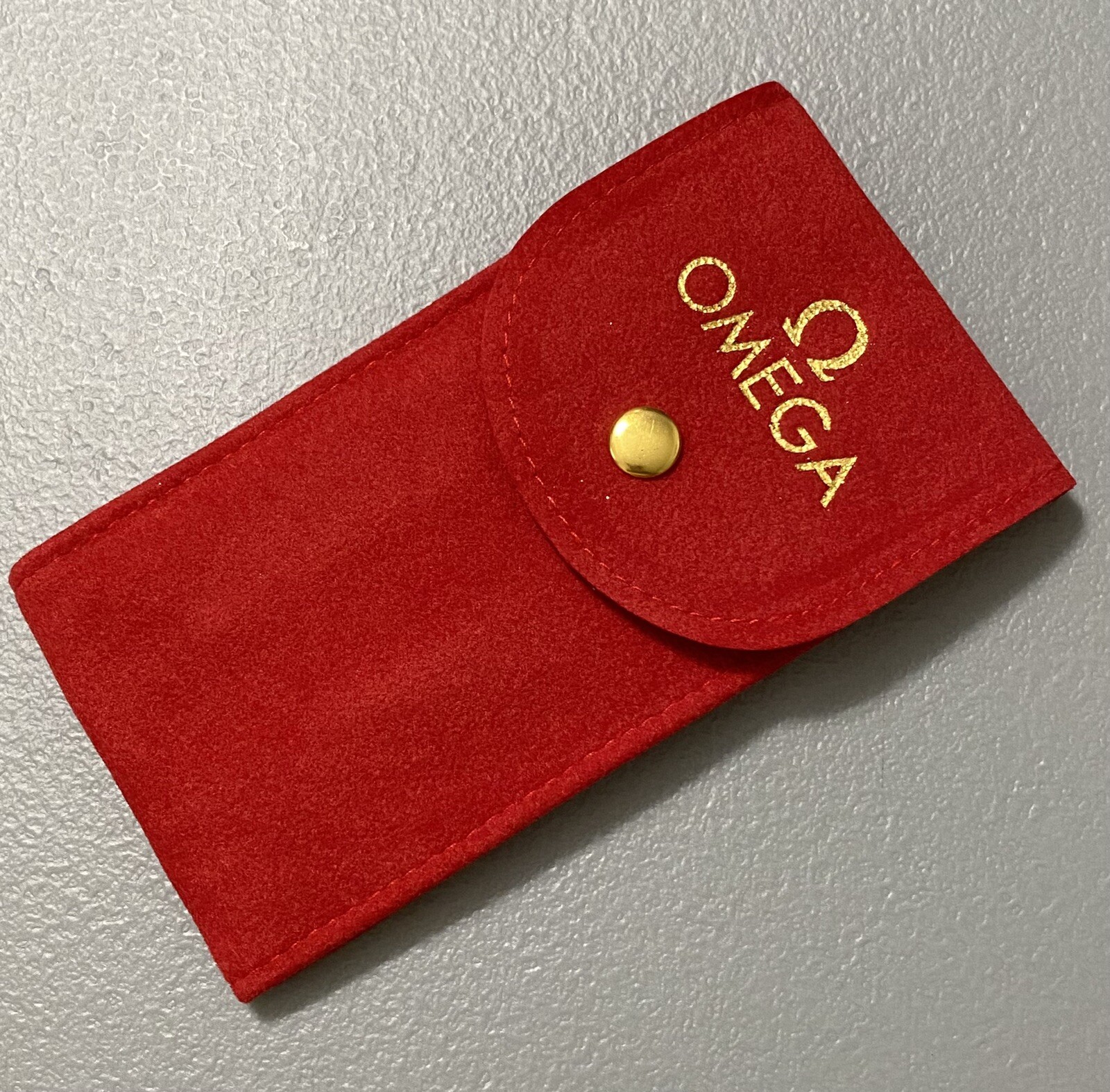 OMEGA RED  POUCH/ TRAVEL POUCH/SERVICE POUCH WITH INSERT FAST SHIPPING USA