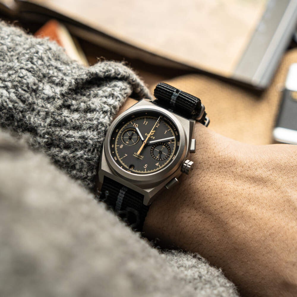 Venture Rally I Wells 201 | Black Dial Wristwatch VE-TI-RA-201