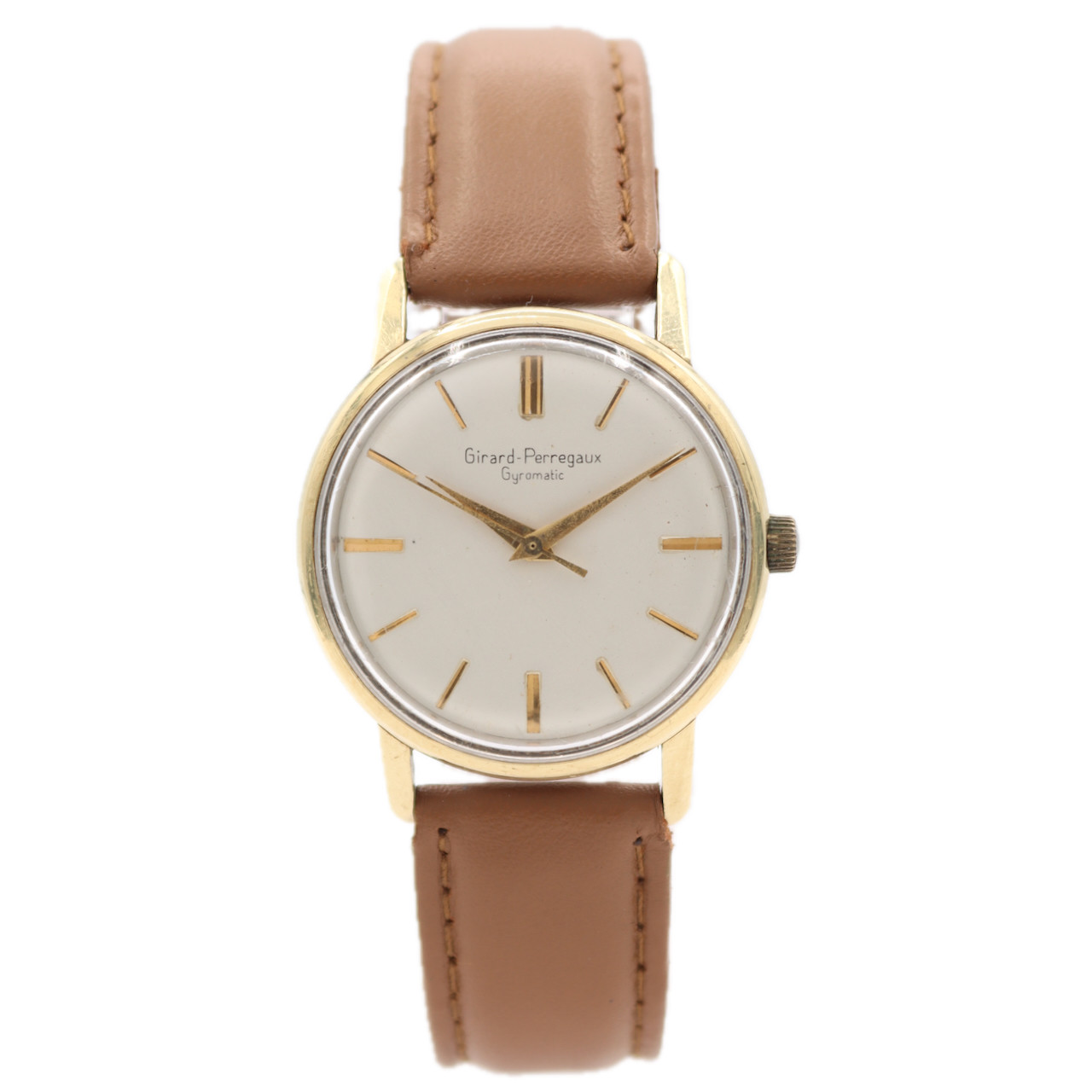Vintage 32mm Girard-Perregaux Gyromatic Automatic Wristwatch Gold Capped