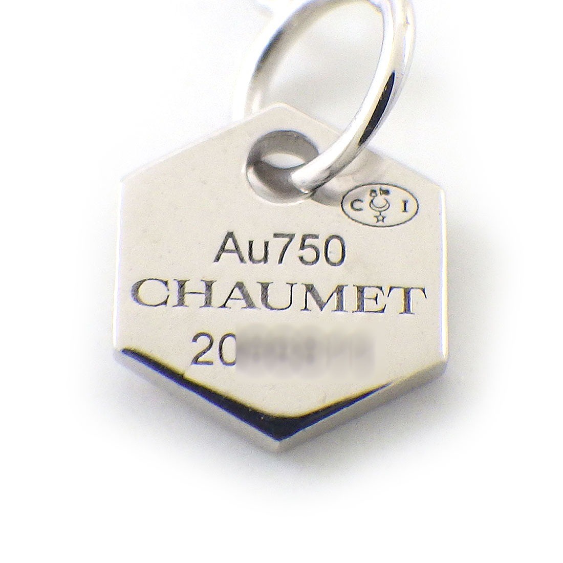Chaumet Necklace Be My Love Small 085158 12 Point Diamond 750(18K) White Gold