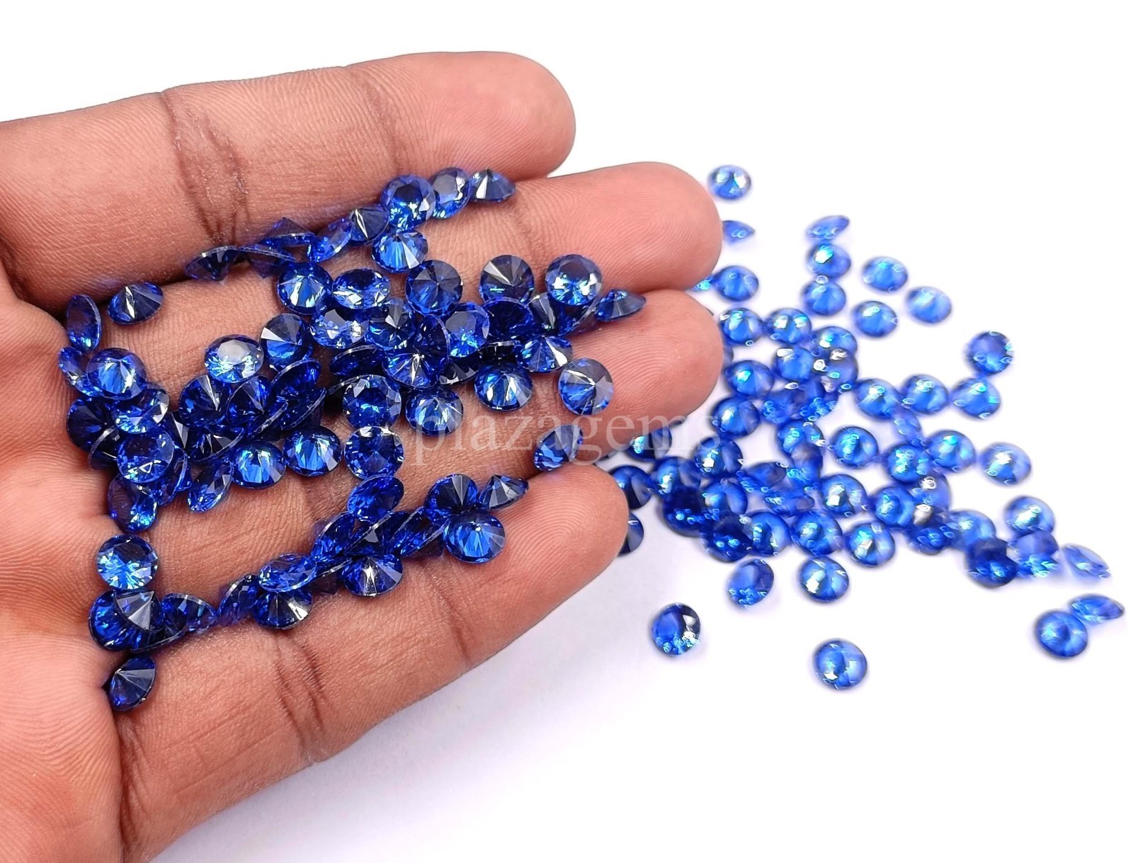 Rare 4 Pcs Natural Blue Sapphire Round Shape EGL Certified Loose Gemstone 5OSP