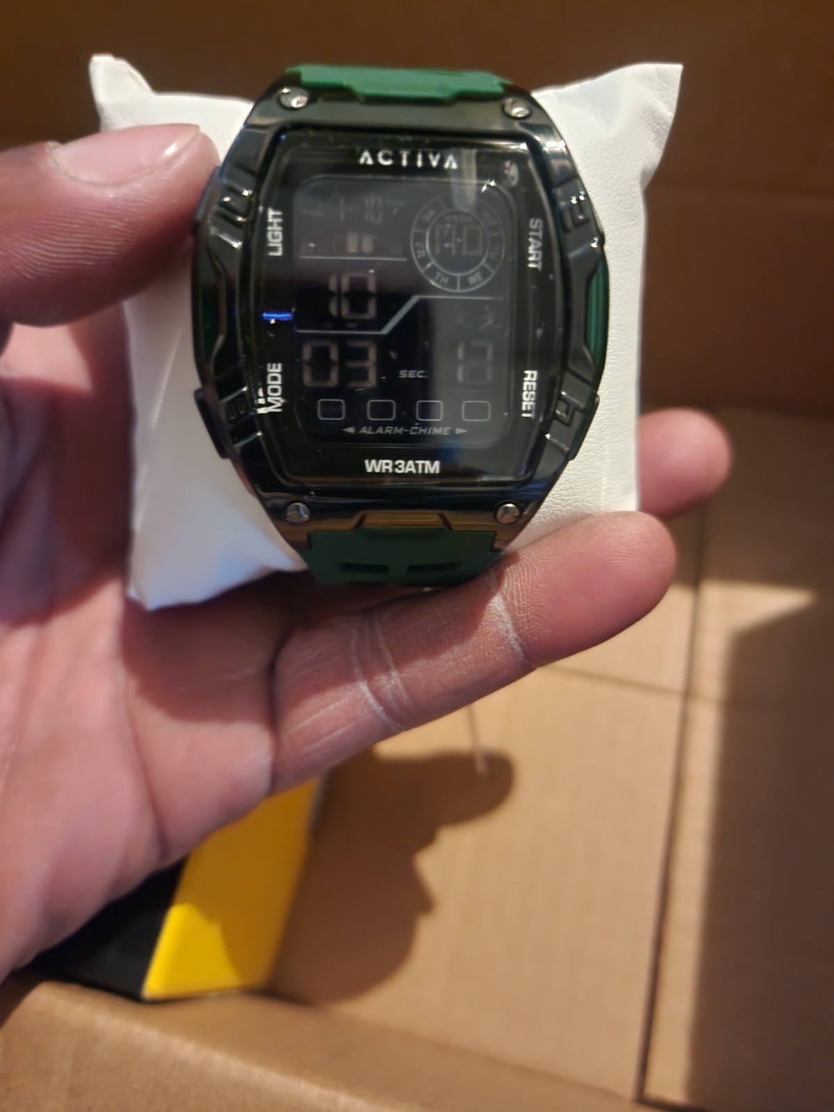 Activa X Invicta ACW8130-003 Mens Digital Sport Watch 46mm Army Green New
