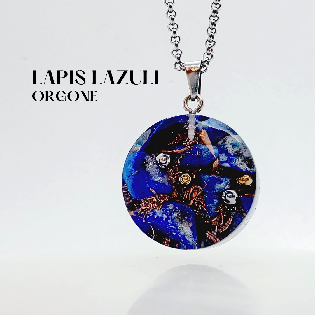 LAPIS LAZULI Orgone Energy. Spiritual clarity, Focus and Self-Knowledge Necklace