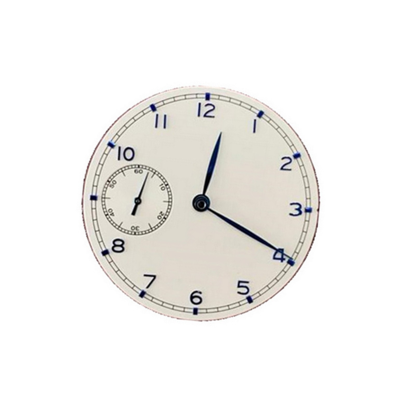 White 37mm Watch Dial Plate With Hands For ETA 6497 ST3600 Movement Parts B