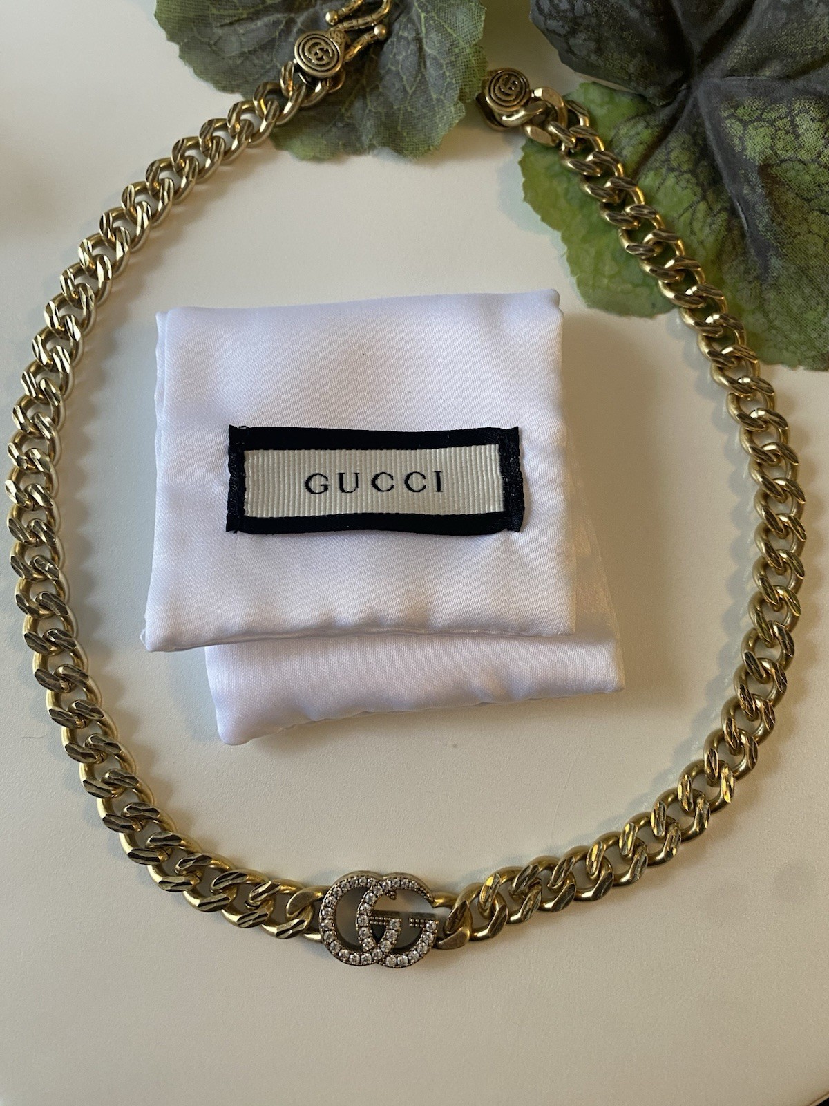 Gucci Signature Chain-Link Necklace/ GG-N-0053