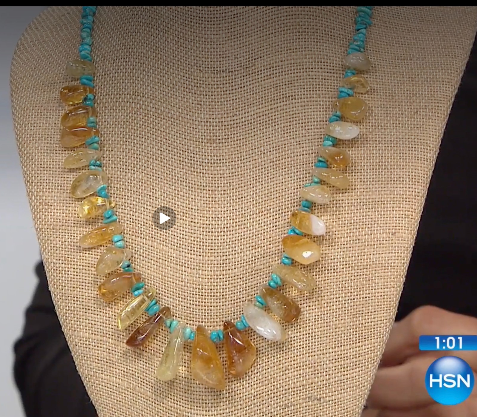Jay King DTR Iron Mountain Turquoise Natural Citrine Eclectic Bead Necklace 925