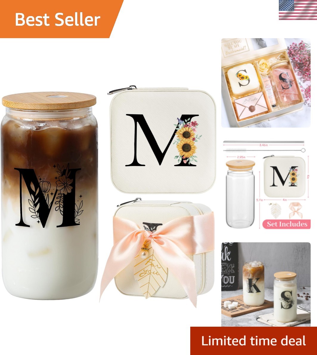 teen girl gifts trendy stuff,Jewelry Box Organizer,Travel Initial Jewelry Box…