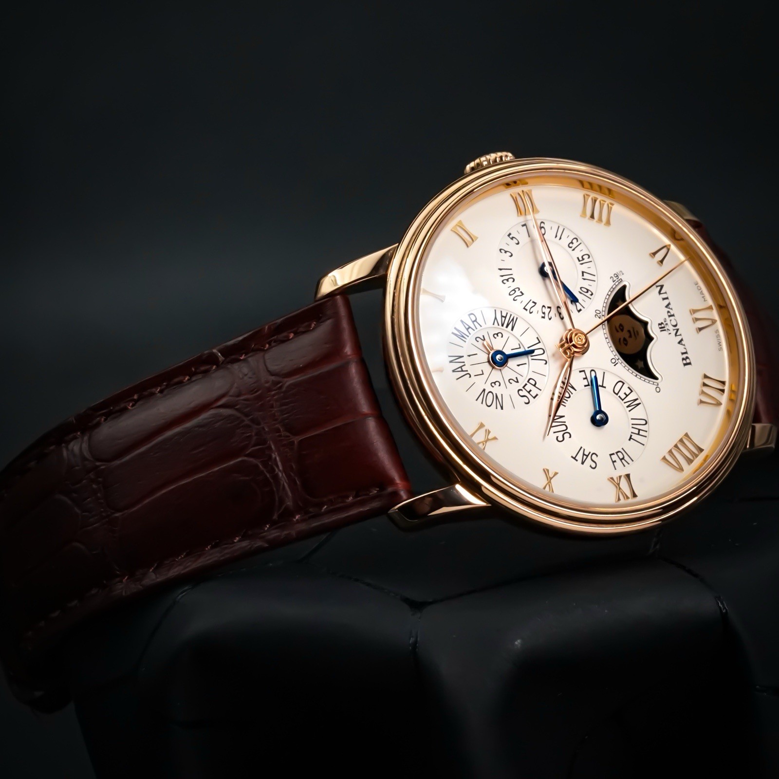 Blancpain Villeret Quantieme Perpetual 40 Mm 18k Rose Gold Full Set 2021 RARE
