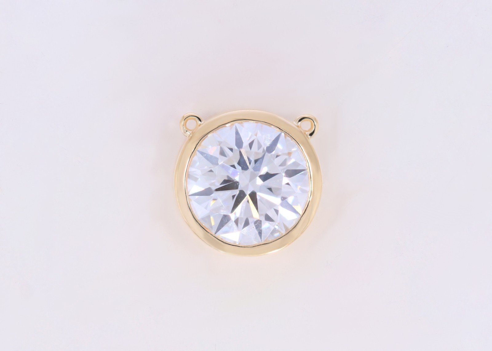 0.75 Ct Round Lab Grown Diamond Pendant 14k White Gold Certified