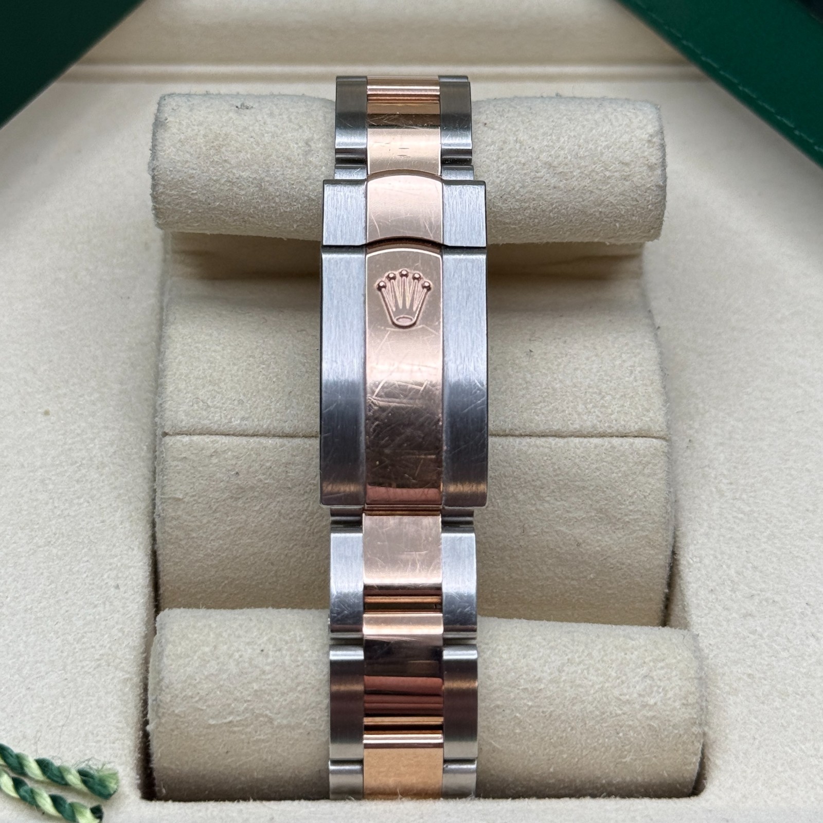Rolex Datejust 31 Chocolate Diamond Dial Two Tone Rose Gold Diamond Oyster