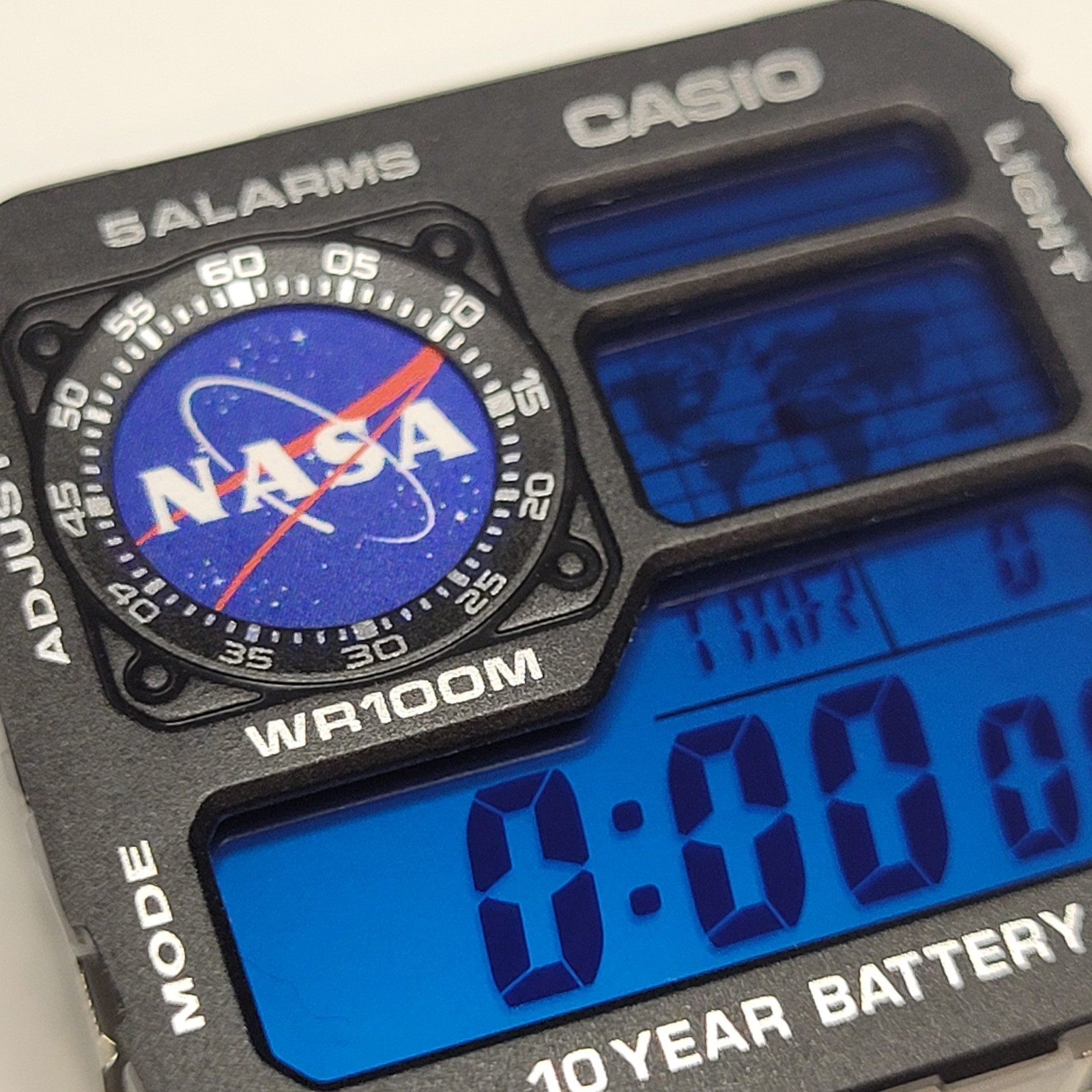Casio AE-1200 Nasa Decals + 4 Color Filters Combo Mod Kit