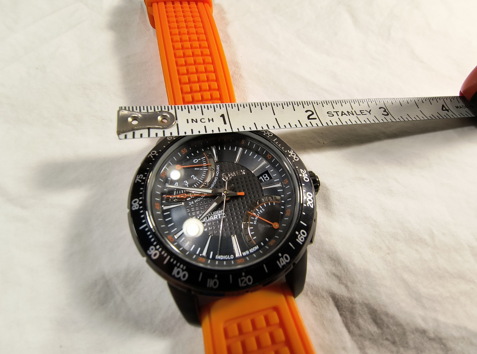 Timex 1854 Intelligent Quartz Watch T2N707 Tachometer Chronograph WR100 Working