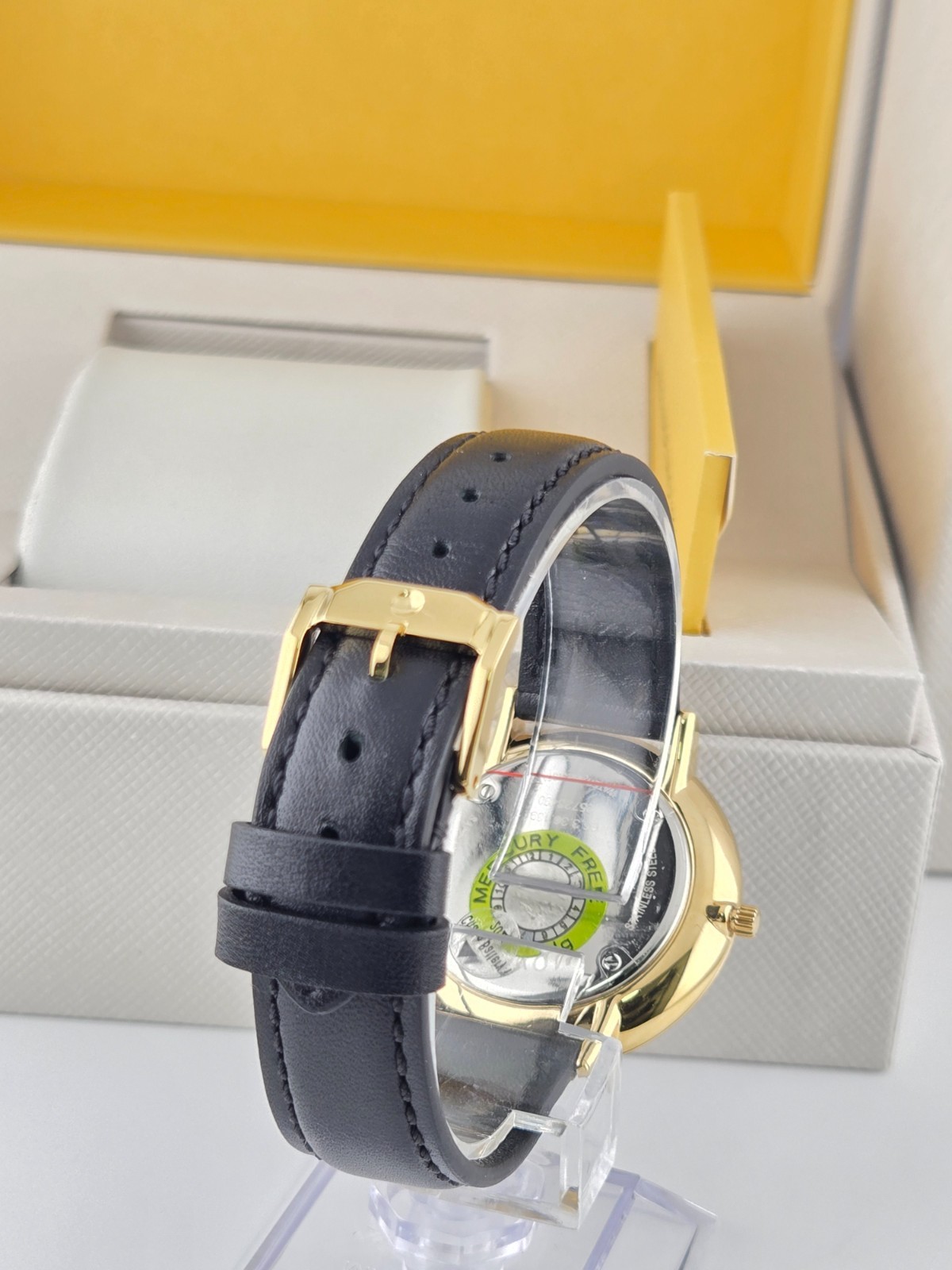 Movado Ultra Slim Women’s Black Dial Watch Refurbished – 0607091 ($795 MSRP)