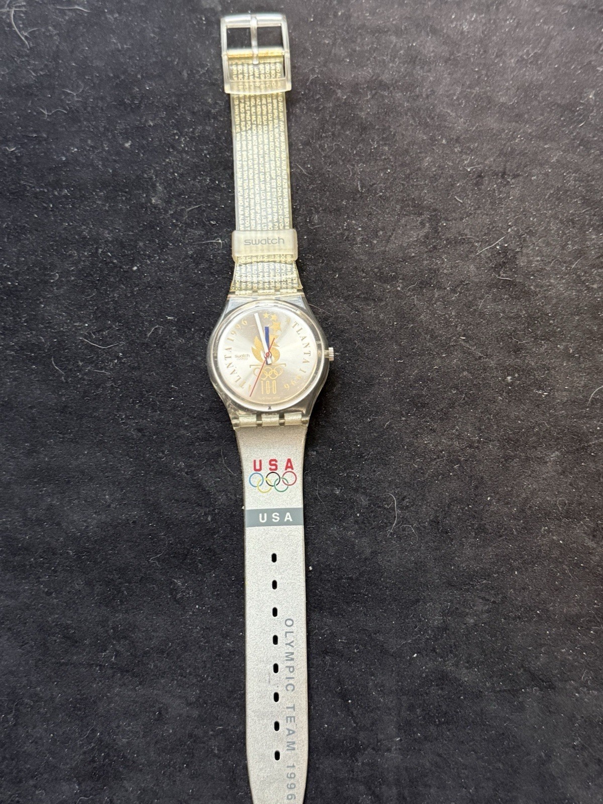 Vintage Swatch USA Olympic Team 1996 Swiss Watch – GZ150J – New Battery
