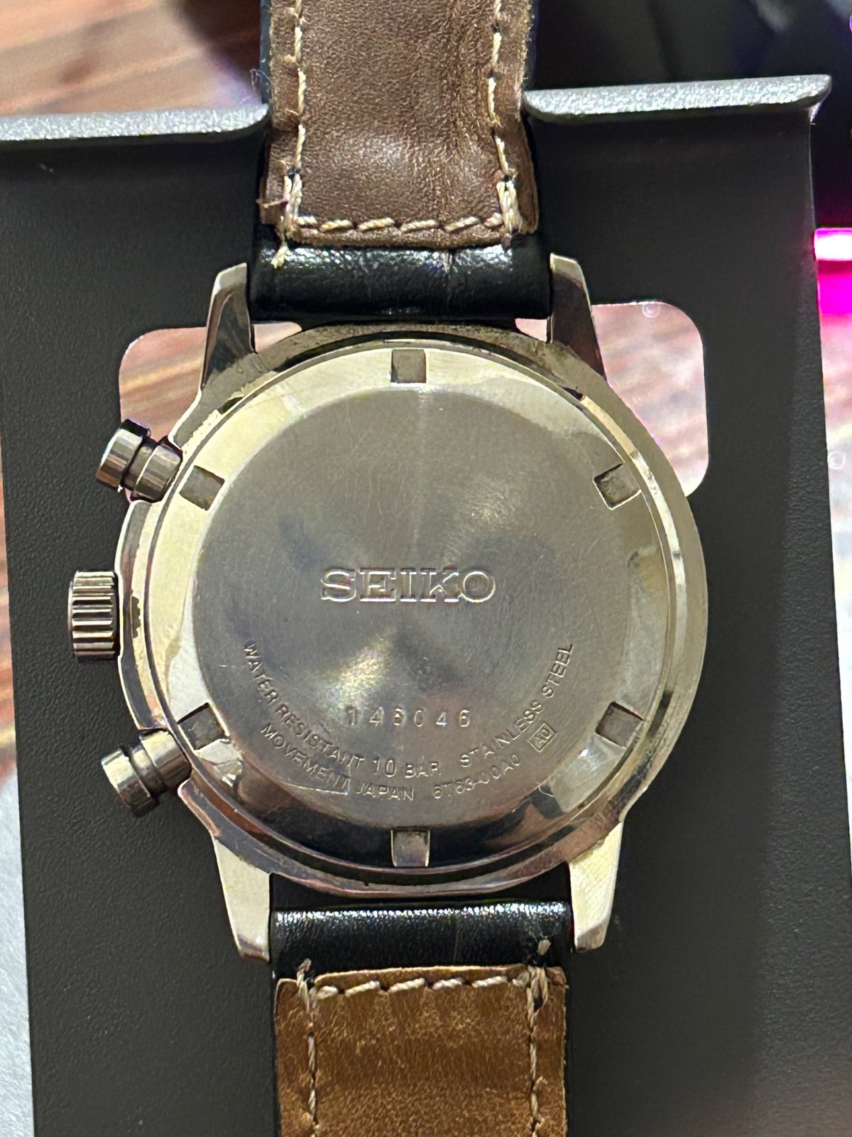 Seiko SSB003 Very Rare Meca-quartz Panda Chronograph 6T63