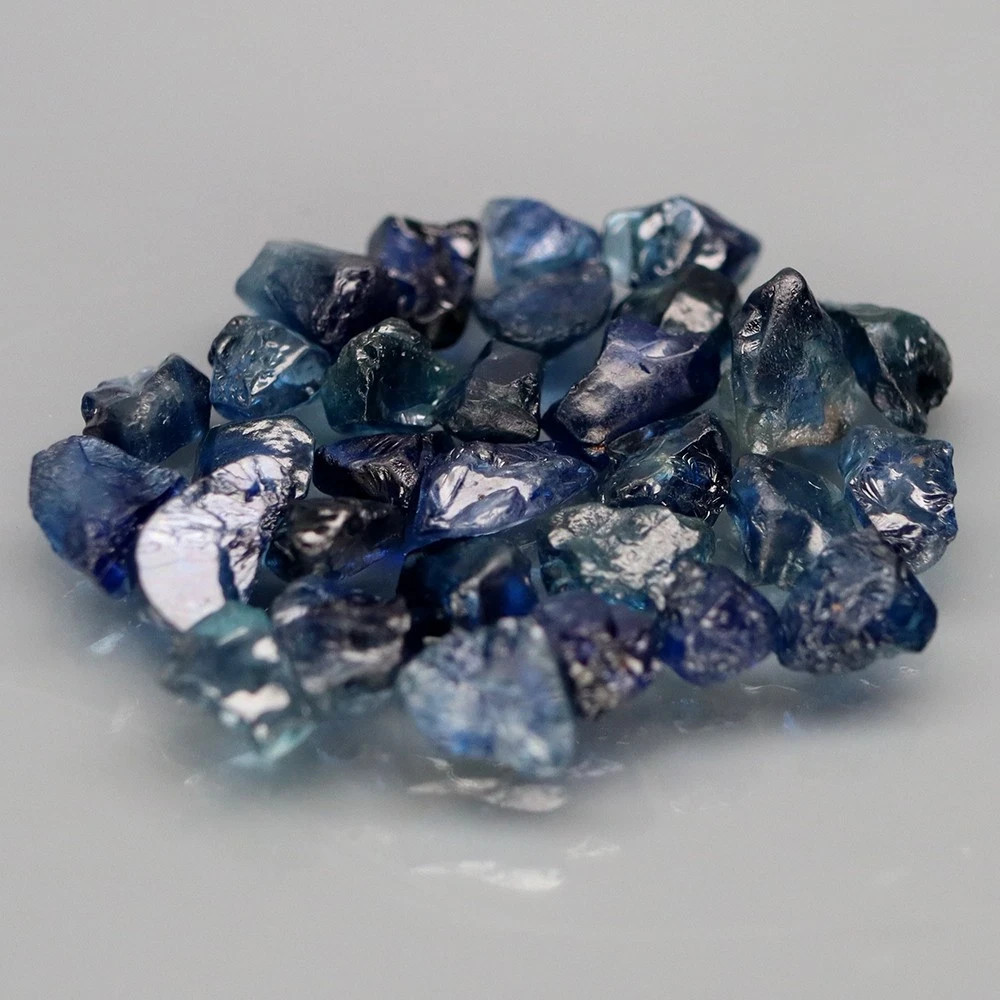 10.51 Ct /30Pcs Natural Blue sapphire Africa Heated Only Unshape Loose Gemstone