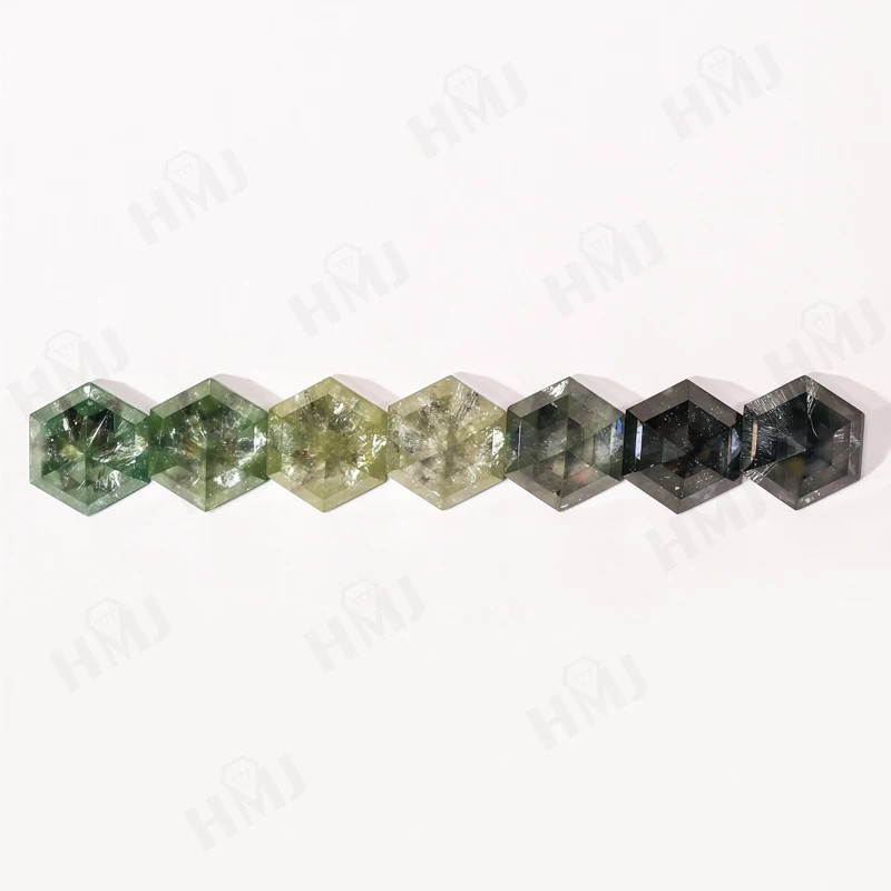 All Shape Salt & Pepper Moissnite Diamond Hexagon Kite Cut for Ring DIY Jewelry