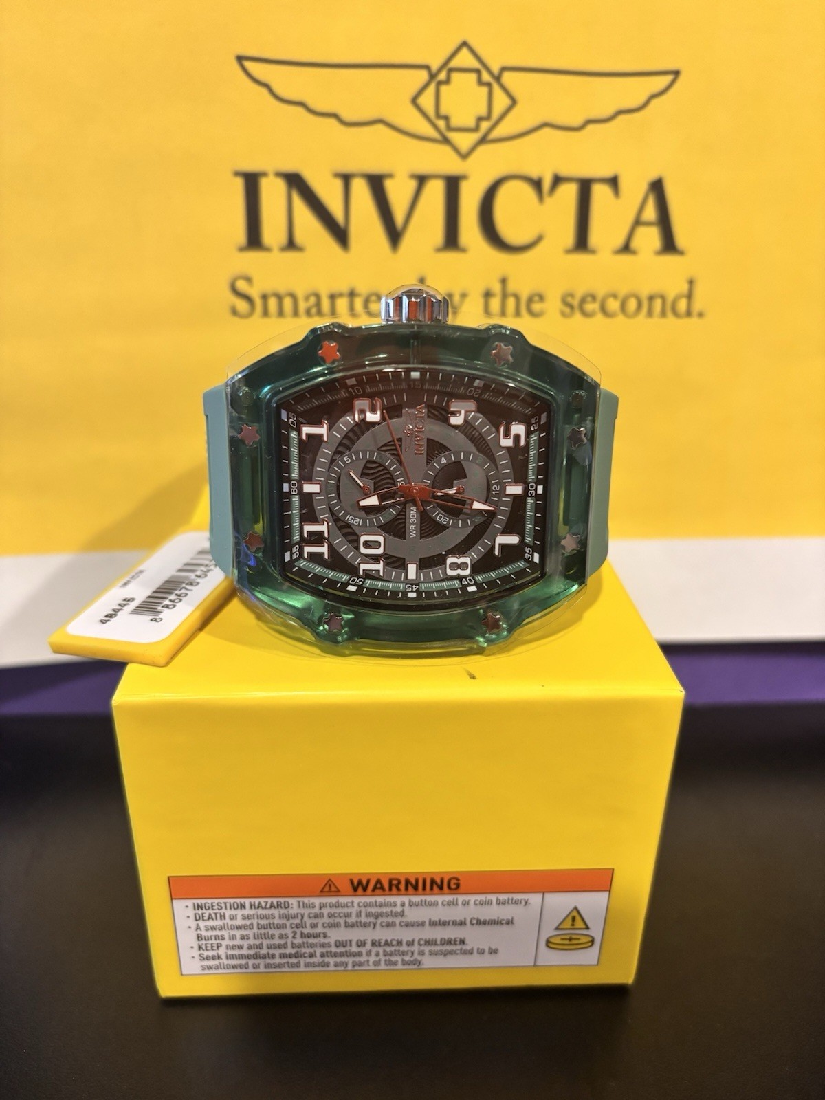 Invicta Racing Cyclone Men’s Watch – 48.5mm, Green (48445)