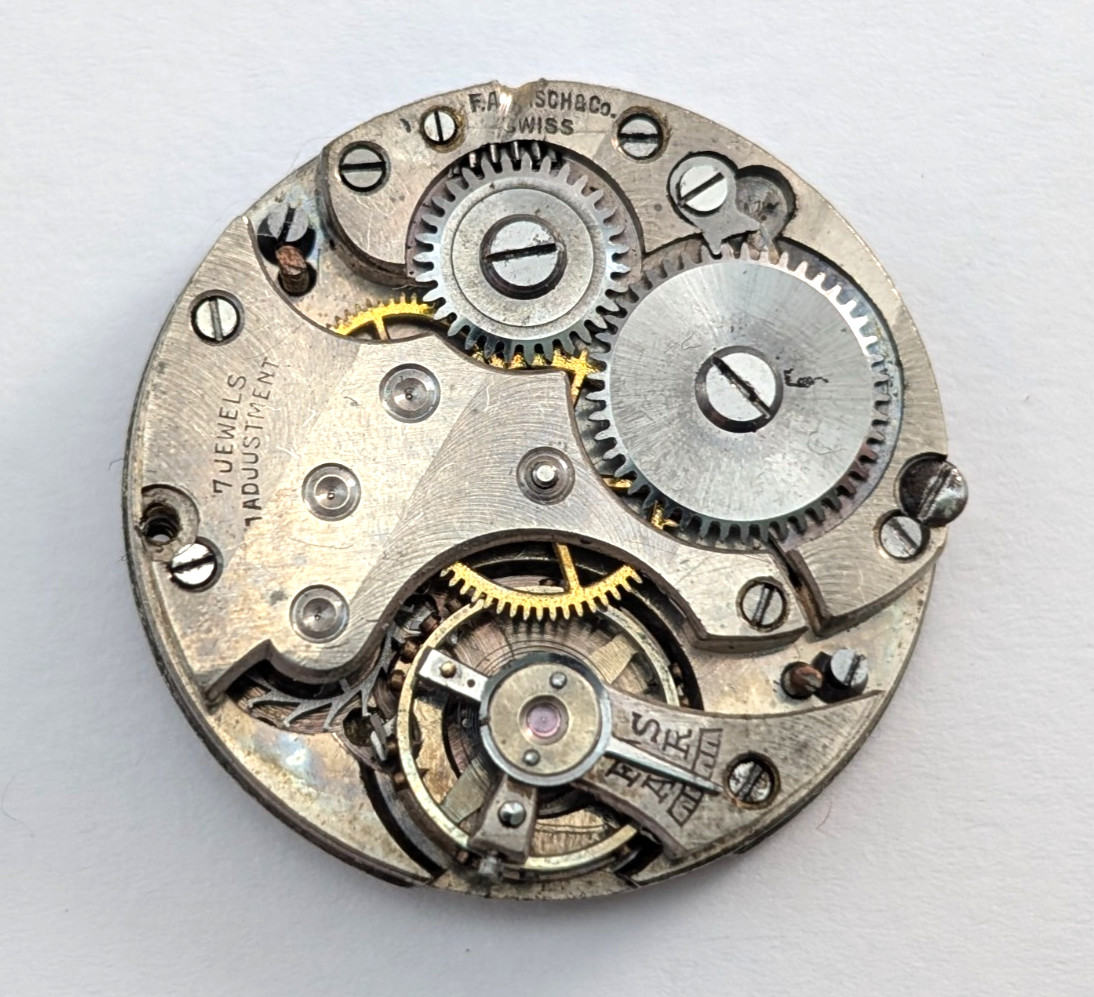 Vintage ESPRIT 7 Jewels Art Deco Ladies 24mm Watch Swiss Movement PARTS REPAIR