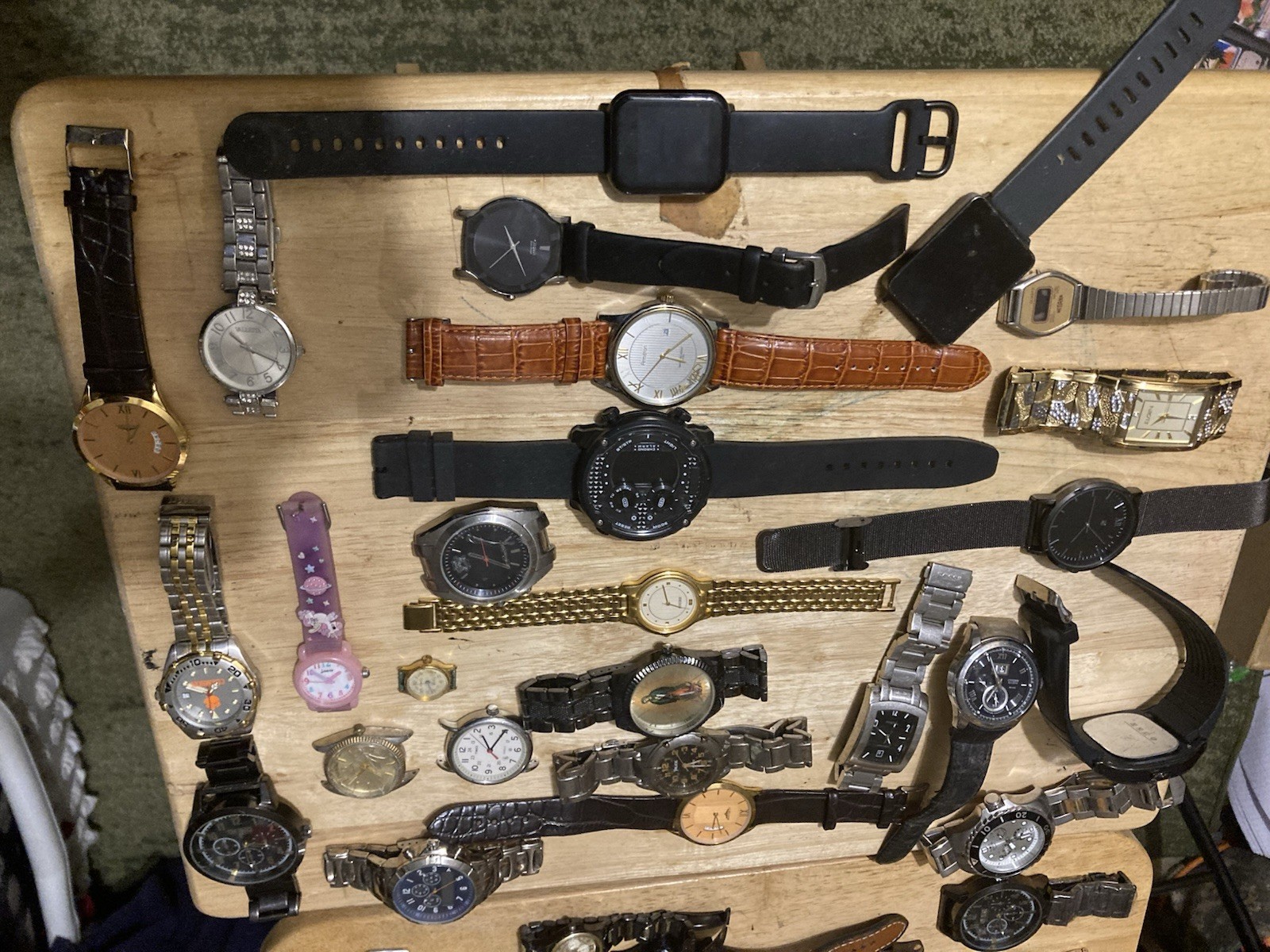 Men and Women Watch Lot Various Brands Untested As Is Parts / Repair 48pc