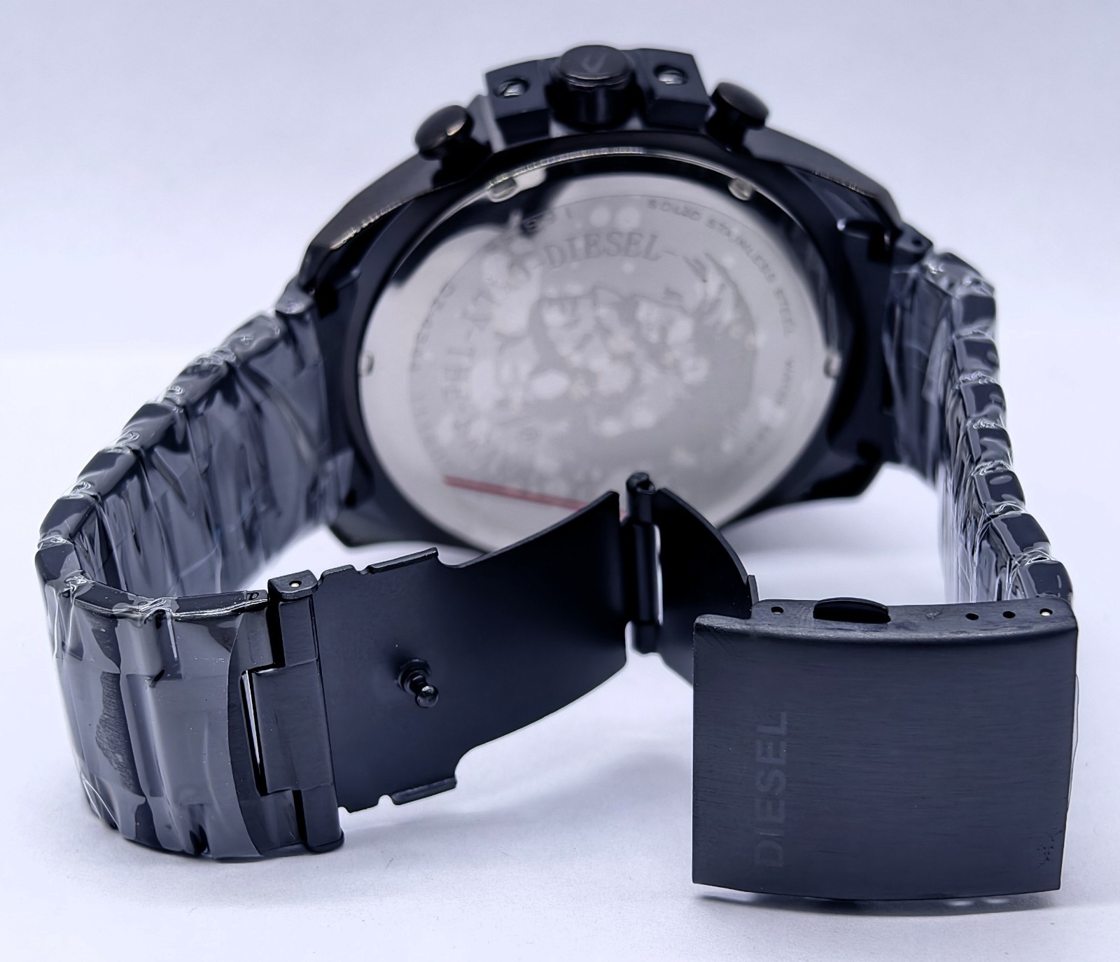 Vintage DIESEL 10 BAR Chronograph Black Dial Date Indicator Men’s Wrist Watch