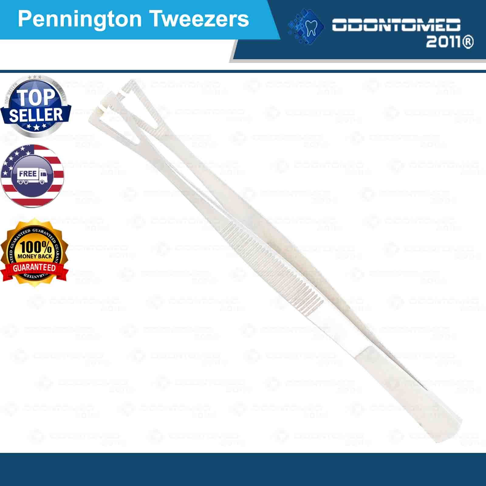 ODM Pennington Tweezers Slotted Clamp Forceps 6” Body Piercing Tools NEW