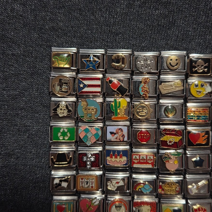 You Pick – Retro Y2K 2000s Italian Charm Link Random Mixed Themes Cute Symbols