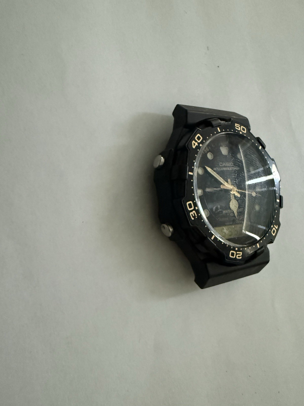 Vintage Casio AQ-130BW Ana-Digi Watch Module 1320 – Digital Works – For Parts