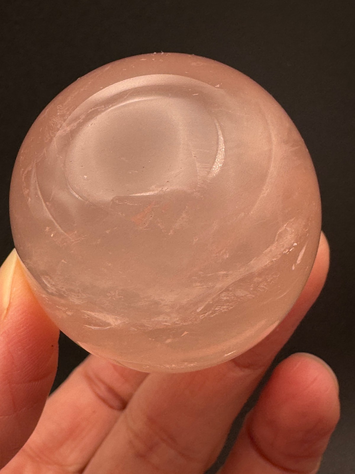 Rose Quartz Sphere for Love Harmony and SelfCare