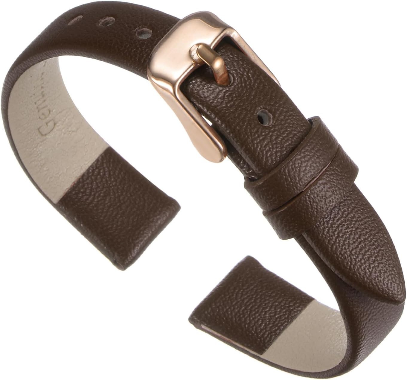 Versatile 12mm Leather Watch Strap – Elegant & Breathable for Every Occasion