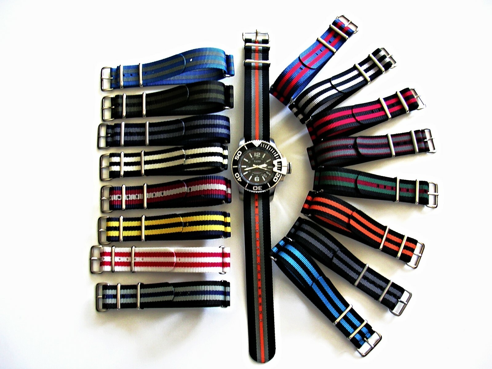18-20-22-24 NATO G10 watch strap Premium Ballistic nylon RAF MoD Bond IW SUISSE