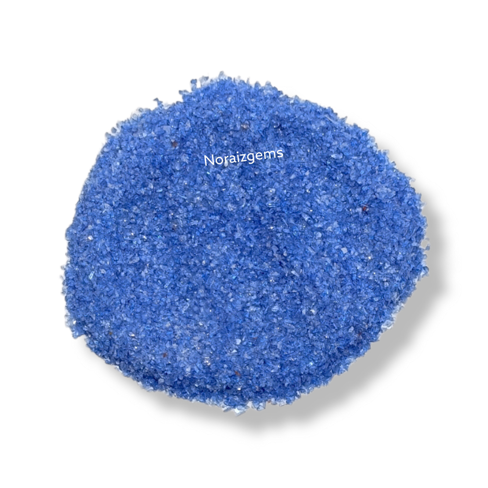 Crushed Blue Hydro Quartz Gemstone Coarse For Woodworking, Ring Inlay, Resin Art