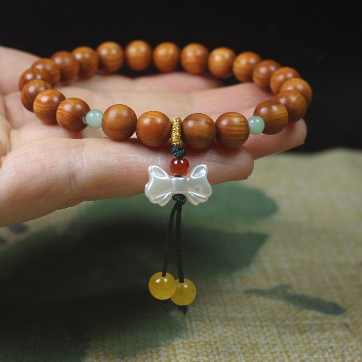 Cedar Wood Prayer Bead Bracelet Fashionable Women’s Prayer Bead Jewelry