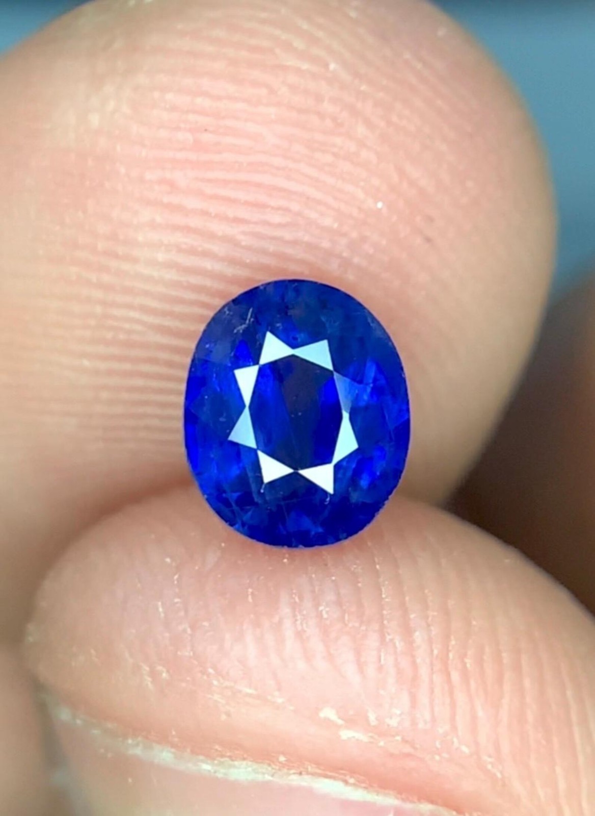 CERTIFIED 7.00 Ct Natural blue Diamond oval LOOSE VVS/ 15 mm