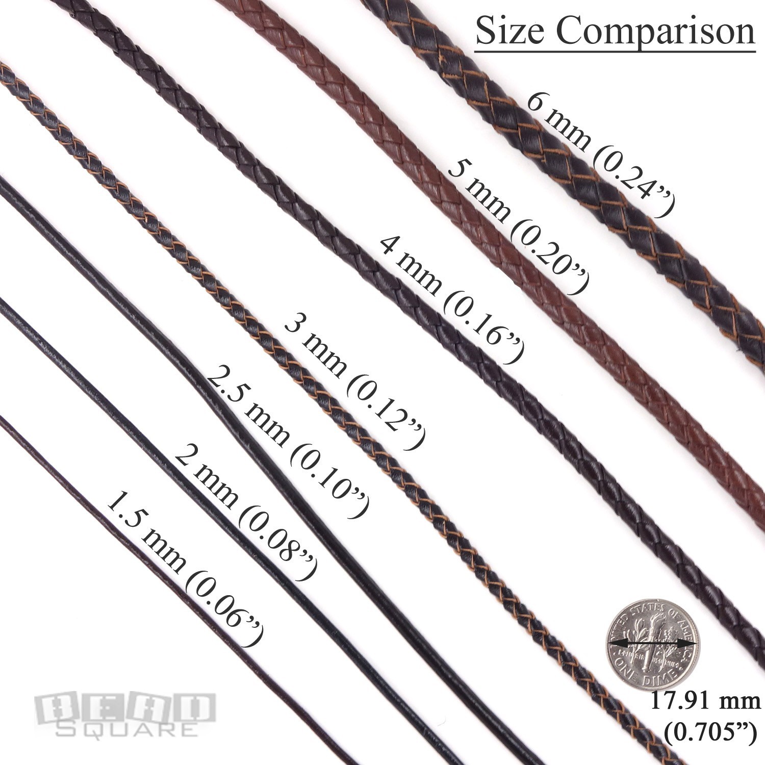 Sterling Silver 3mm Round Genuine Leather Cord Necklace / Bracelet Lobster Clasp