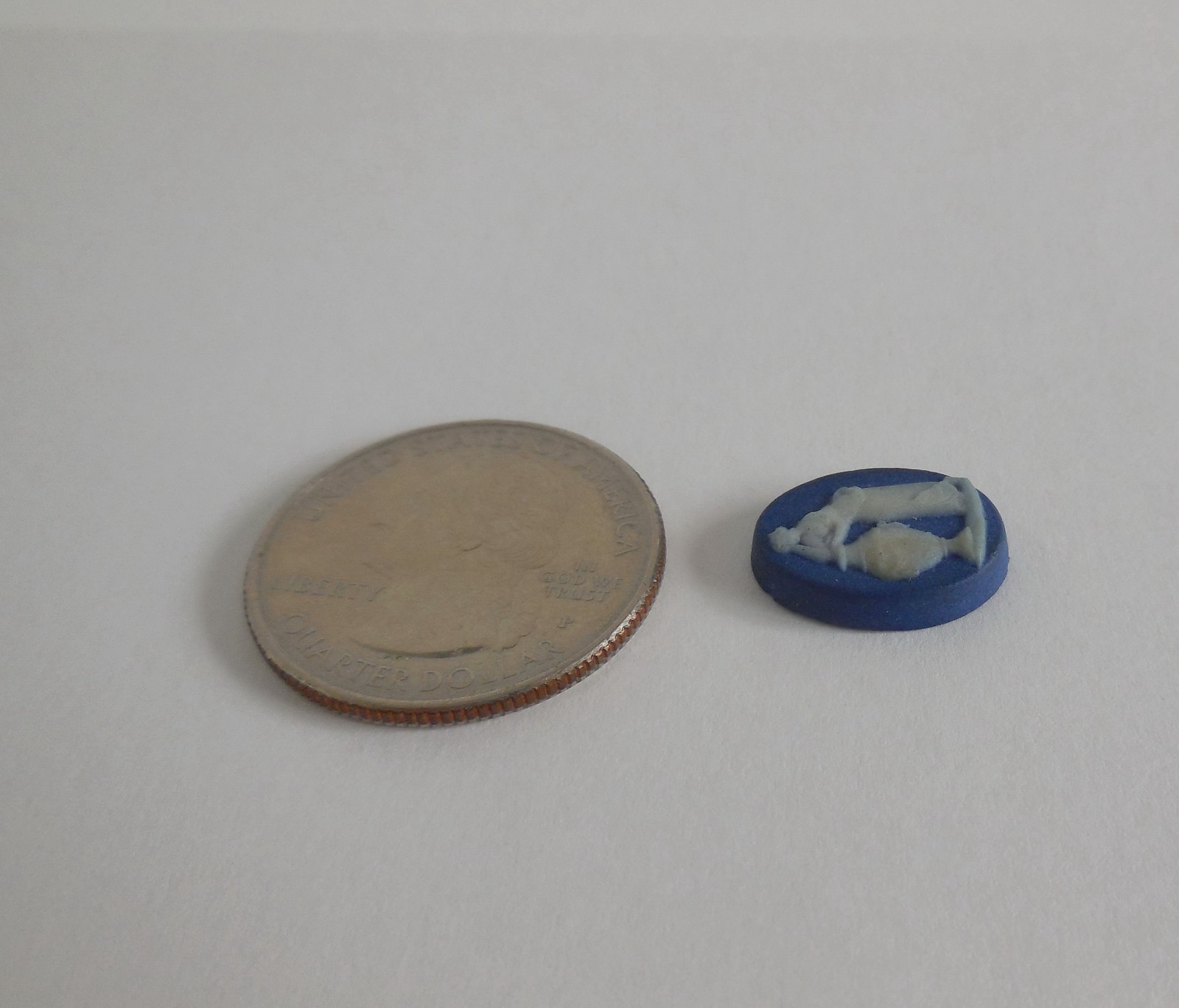 Antique Wedgwood (only) c1875 Dark Blue Jasperware Antonia Jewelry Cameo