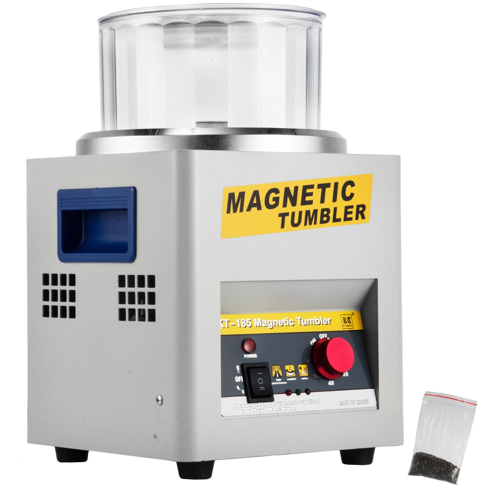 Polycarbonate Magnetic Polisher 185mm, 2000 RPM, 2-60min Adjustable Timer