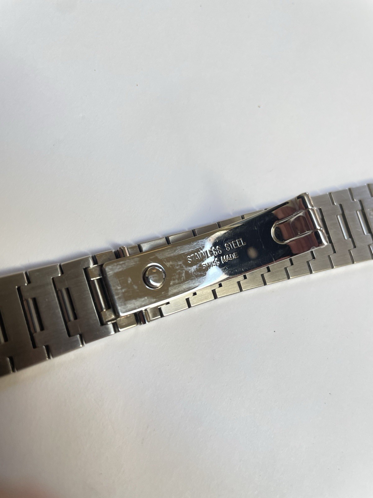 Original Bvlgari Bracelet 15 To 19mm End Link Stainless Steel Folding Clasp